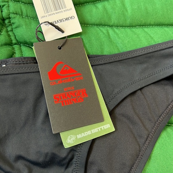 NWT Quiksilver X stranger things collab. Upside down basic bikini bottoms. - Picture 5 of 8